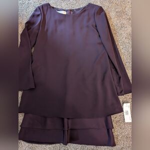 Jones New York Rich Purple Flowy Dress Size 8 NWT